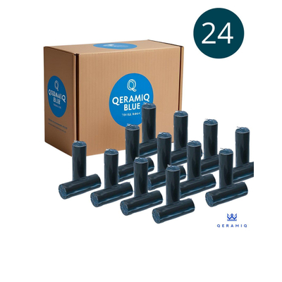 QeramiQ Blue Fresh Sticks - toiletsticks - geschikt voor Geberit Duofresh - doos 24 stuks - blauw