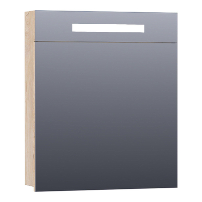 BRAUER Promise armoire de toilette – 59 x 70 x 15 cm – LED directe – ouverture à droite – Forest Wheat