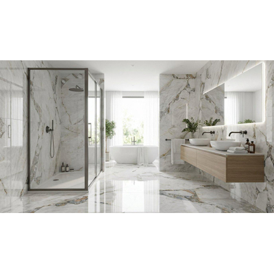 Energieker Bright Precious pour carrelage mural et de sol - 120x60cm - 9mm - rectifié - Gris