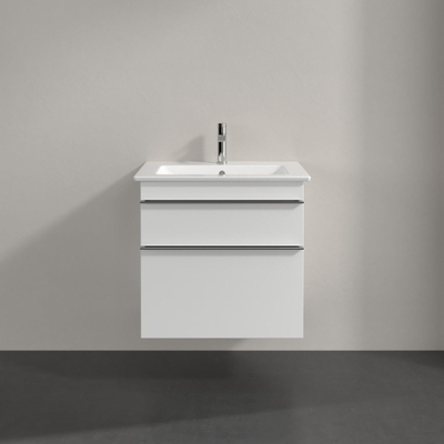 Villeroy & Boch venticello wastafelonderbouwkast - met 2 laden - voor wastafel - 60.3x50.2x59cm - glans wit
