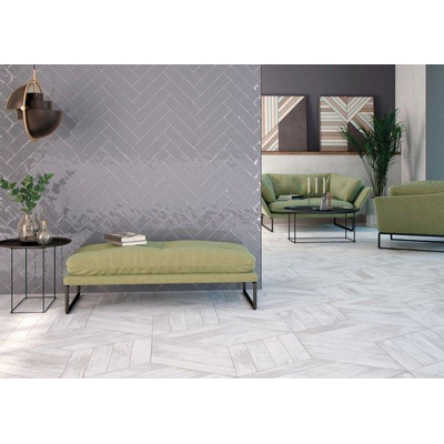 ÉCHANTILLON Cifre Cerámica Carreau mural Colonial Grey Vintage Brillant Gris