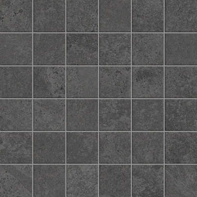 Terravito Solido carreau mosaïque - 29.6x29.6cm - 8mm - rectifié - Aspect pierre naturelle - Noir