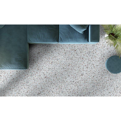 EnergieKer Medley - Carrelage Terrazzo et mural - 120x120cm - rectifié - Gris mat