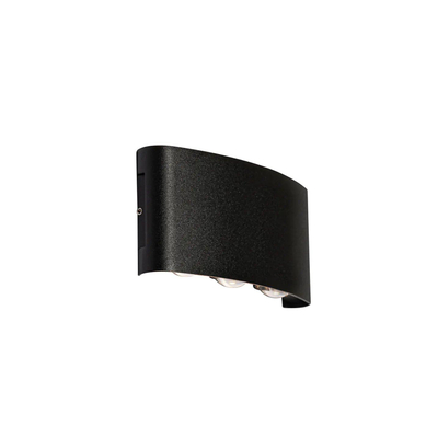 QAZQA Silly Applique murale - 6 lampes - 17cm - IP54 - Noir