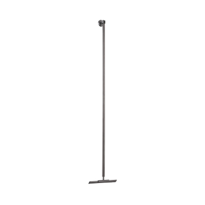 Fortifura Galeria Vloerwisser - 125cm - inclusief houder - geborsteld gunmetal (antraciet)
