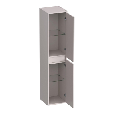BRAUER Adore badkamerkast - 160x35x35cm - met 2 deuren greeploos links- of rechtsdraaiend mat zand