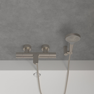 Villeroy & Boch Verve Showers Douchette avec trois positions de jet Rond - Nickel brossé mat (inox)