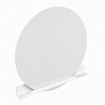 Mondiaz SPOT miroir – Ø 120 cm – avec tablette – Talc (blanc)