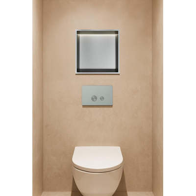 Hotbath &MORE Inbouwbox of inbouwnis - 30x30x10 - with LED IP44 - RVS 316