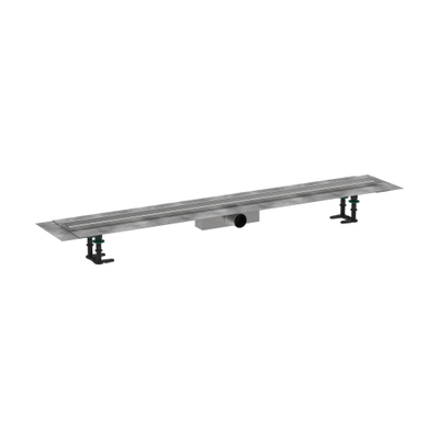 Hansgrohe RainDrain Compact Caniveau de douche - 120cm - installation standard - brushed stainless steel