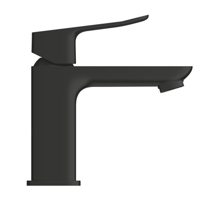 Grohe Dice Wastafelmengkraan - s-size - opbouw - koude start - klikwaste - matte black (mat zwart)
