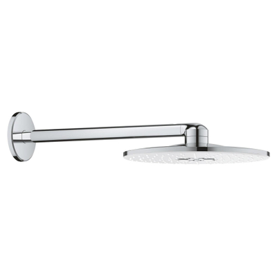 GROHE Rainshower Smartactive 310 Tête de douche - 31 cm - 2 types de jet - bras mural 43 cm - moon white/chrome