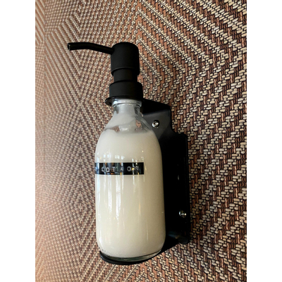 Wellmark Porte-savon mural pour 1 distributeur de savon Noir mat