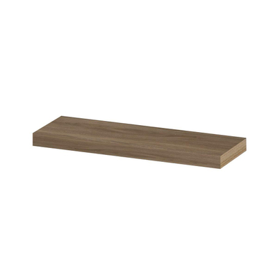 INK 20d étagère murale - 60x20x3.5cm - bord avant chanfreiné - pour niche - MFC Chêne pur