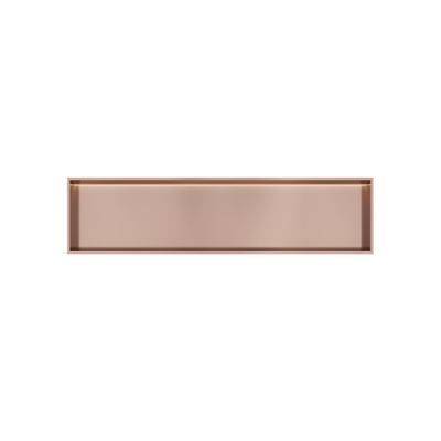 Hotbath &MORE Inbouwbox of inbouwnis - 30x120x10 - met LED - IP44 - PVD - geborsteld koper