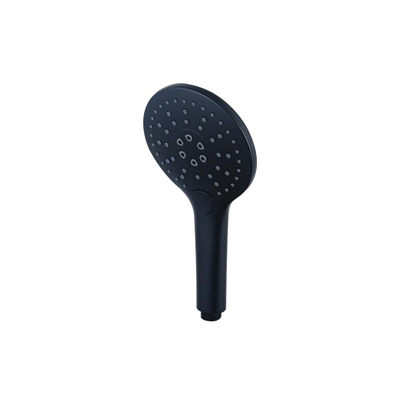 Fortifura Calvi Ensemble de douche pluie encastrable - thermostatique - bras plafond - pommeau 25cm - douchette ronde - flexible lisse - Noir mat