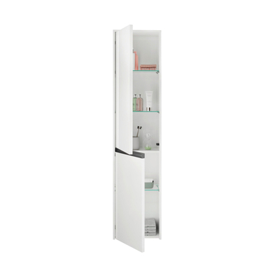 Duravit Ketho.2 Armoire haute 40x36x176cm 2 portes ouvrant à gauche Panneau de particules blanc Mat