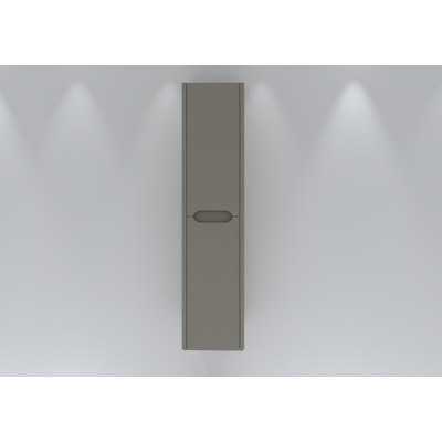 H&R badmeubelen Juice Hoge Kast - 40x35x170cm - met ronde hoeken - 2 deuren - linksdraaiend - beige mat