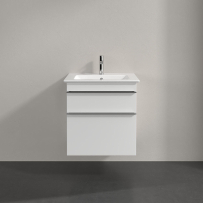 Villeroy & Boch venticello wastafelonderkast - 55.3x59cm 2x lade - mat wit