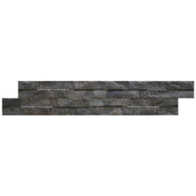 Ceralto Alvera Raw Wandtegel - 7.5x38.5cm - 10.0mm - Black