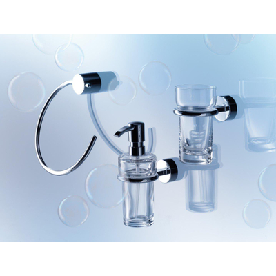 Emco Rondo 2 porte-gobelet avec verre chrome