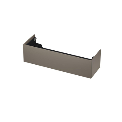 INK Wastafelonderkast - 140x45x37.6cm - 1 lade - push to open - met recht opdekfront - MDF lak - Mat taupe