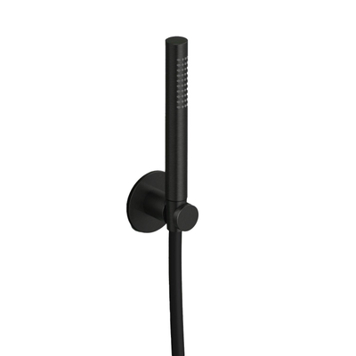 Hotbath Ace Handdoucheset - staafhanddouche - wandsteun - 150cm - doucheslang - PVD - zwart geborsteld