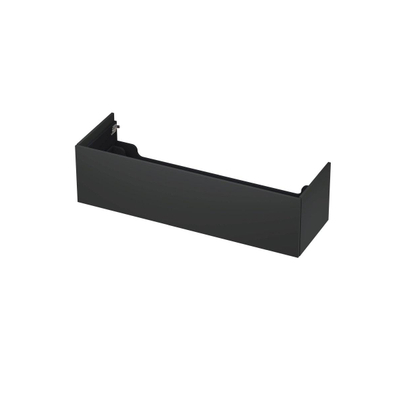 INK Wastafelonderkast - 140x45x37.6cm - 1 lade - push to open - met recht opdekfront - MDF lak - Antraciet mat