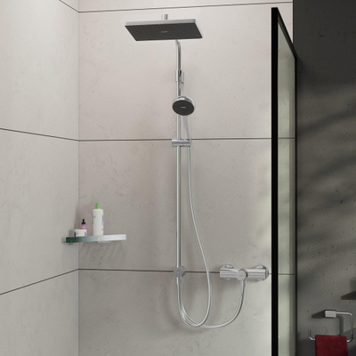 Hansgrohe Activera Q colonne de douche - 29x18cm - ecosmart - chromé