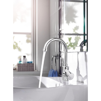 GROHE Feel Mitigeur de cuisine - haut - bec extensible - 2 types de jet - chrome