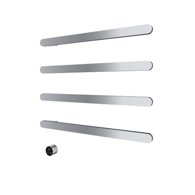 Hotbath &MORE Radiateur sèche-serviettes - 80x76cm - carré - 4 barres - horizontal - avec interrupteur - chrome