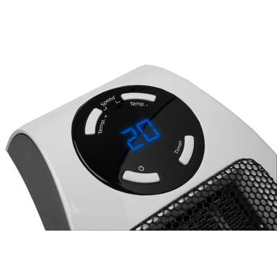 Eurom Plug in heater Radiateur céramique Prise murale 500 watts blanc noir