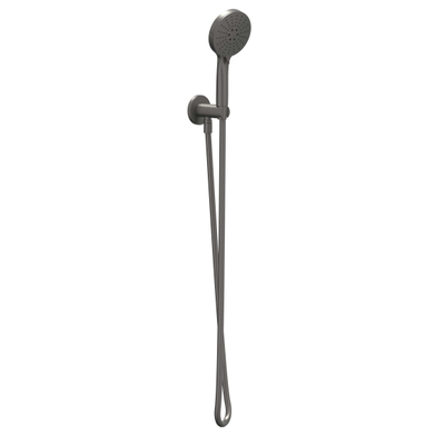 IVY Glijstangset - met handdouche - verstelbaar - 3 standen - doucheslang 150cm - Geborsteld metal black PVD