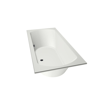 Xenz Lagoon Duobad - 190x90x53 - afvoer Midden - acryl - wit mat