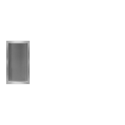 Looox BoX nis - 15x30x7cm - inbouw - RVS