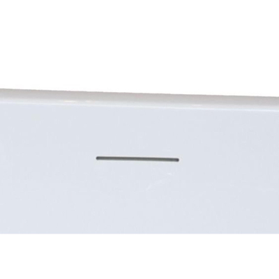 Wiesbaden Corner baignoire d'angle droite 180 x 80 cm Acrylique brillant blanc avec bonde brillant blanc