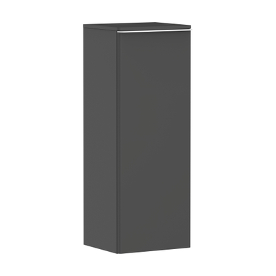 Hansgrohe Xelu Q Armoire mi-haute - 106.5x40x35cm - 1 porte - poignée blanc mat - fermeture amortie - charnière à droite - diamond matt grey