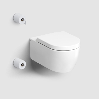 Clou Kaldur porte-rouleau de papier toilette droit sans couvercle inox brossé