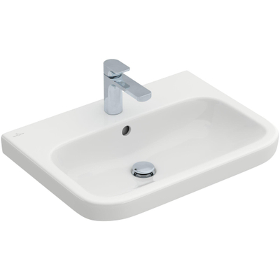 Villeroy & Boch Architectura wastafel 65x47cm met kraangat met overloop cermic+ wit