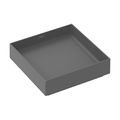 Hansgrohe Xuniva opzetwaskom - 40x40x12cm - vierkant - slate matt (grijs)