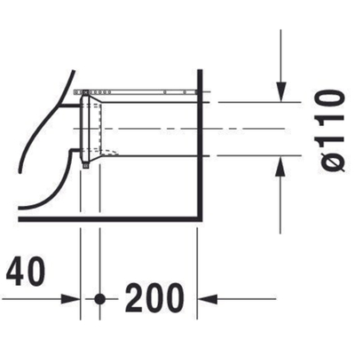 Duravit Starck 2 cuvette pour réservoir apparent vario avec fixation dissimulée sans réservoir blanc