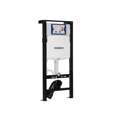 QeramiQ Dely Swirl Toiletset - 36.3x51.7cm - Inbouwreservoir met Geberit UP320 spoelmechanisme - 35mm zitting - mat zwarte metalen bedieningsplaat - rechthoekige knoppen - mat zwart