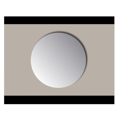 Sanicare q miroirs miroir rond 70 cm sans cadre / pp poli