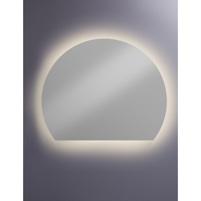 Hotbath &MORE Spiegel - 160x130cm - direct en indirect LED - spiegelverwarming - color changing - dimbaar - met afstandsbediening - zilver