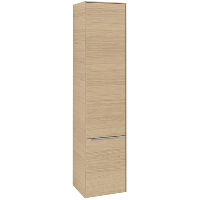 Villeroy & Boch Subway 3.0 kast hoog - 171x40cm - 2 deur - 1 schap links - Nordic Oak (hout)