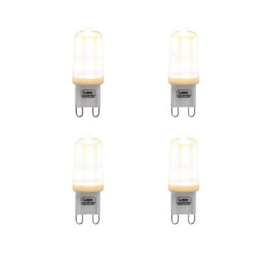 Luedd Lampe LED - lot de 4 - G9 - 3W - 2700K - 280LM - à intensité réglable