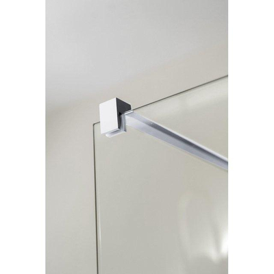 FugaFlow Eccelente Vetro Barre de stabilisation séparée - 120cm - pivotante - chrome