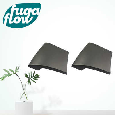 FugaFlow Efficiente Acces Coussin de baignoire 37x34cm grand modèle Noir 2 pièces