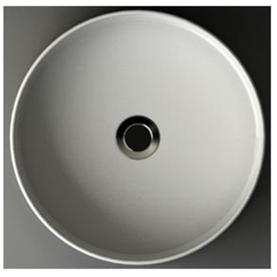 Wiesbaden Link vasque ronde 40 x 12 cm céramique brillant blanc