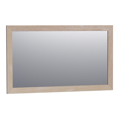 BRAUER Citrine miroir - 120x70cm - rectangulaire - cadre à lamelles chêne blanc